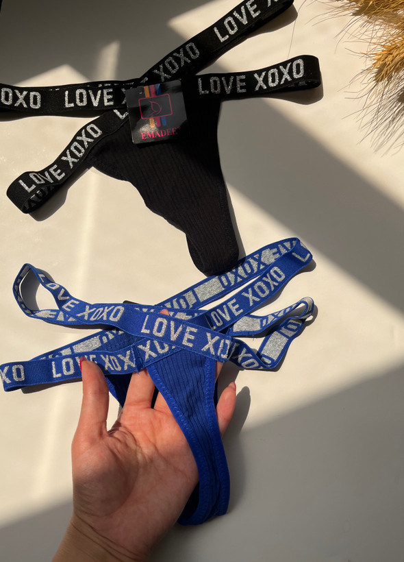 شورت بکلس ضربدری مدل Love xoxo