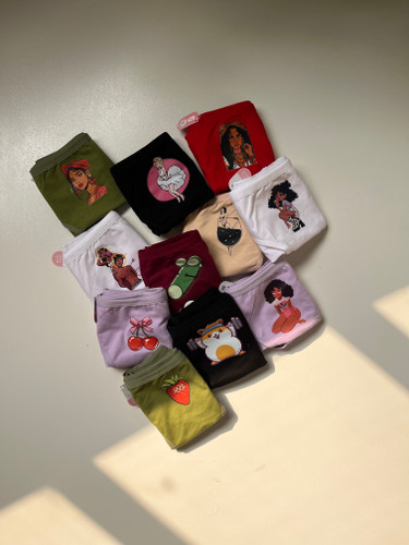 شورت اسلیپ نخ پنبه طرح دار ساشا